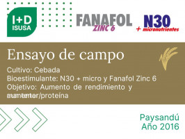 Fanafol Zinc 6 + N30 micro - Paysandú, 2016