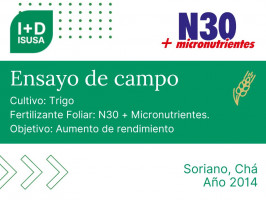 N30 + Micronutrientes - Soriano, Cha - 2014