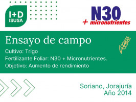 N30 + Micronutrientes - Soriano, Jorajuría - 2014
